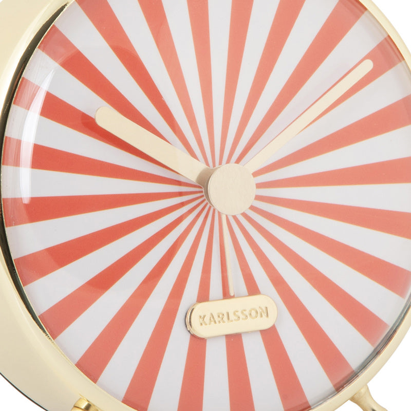 Candy Swirl Alarm Clock - Orange & White