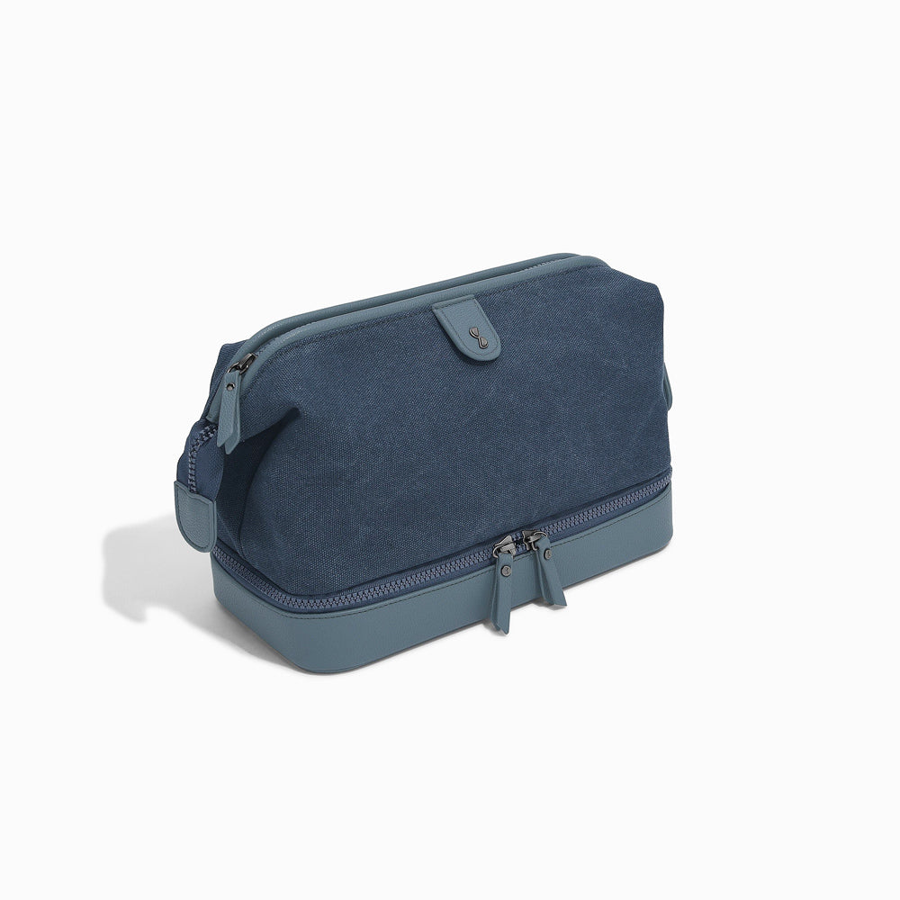 Canvas Washbag Large - Blue