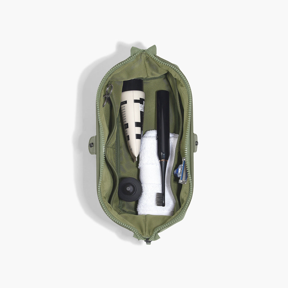 Canvas Washbag Large - Green