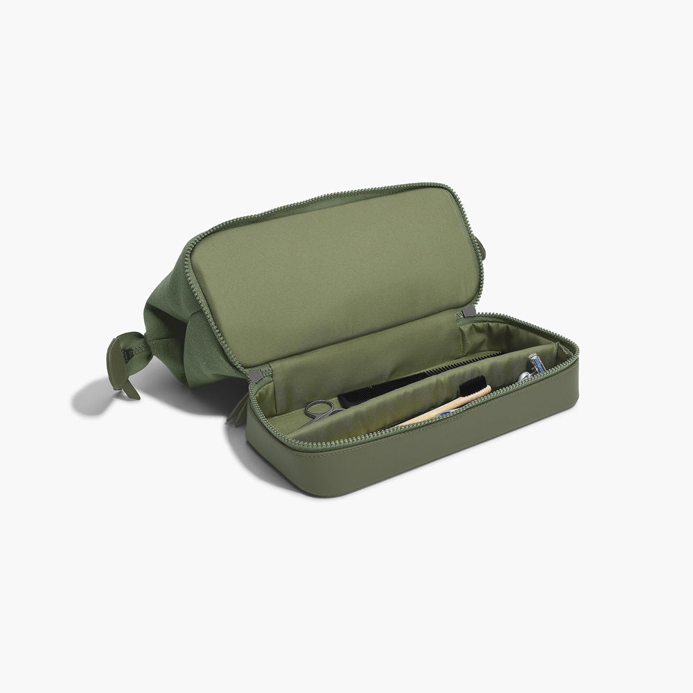 Canvas Washbag Large - Green