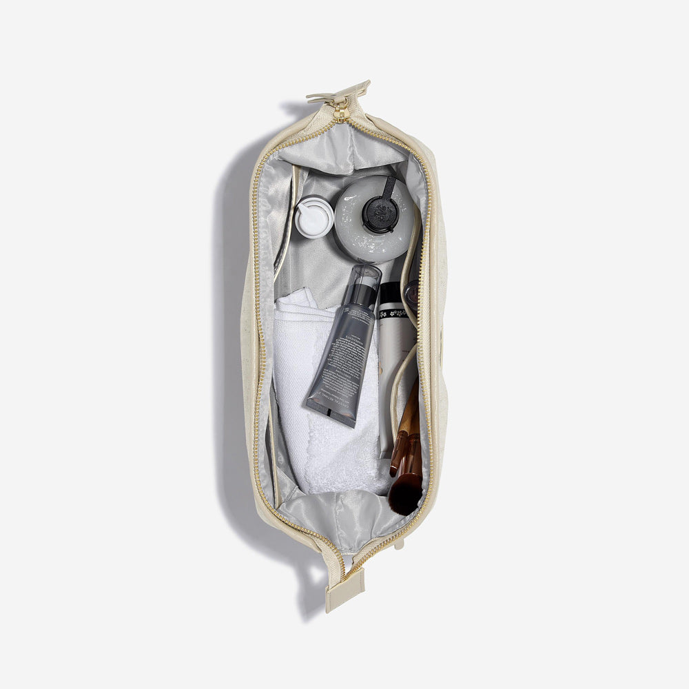 Canvas Washbag Large - Oatmeal & Linen