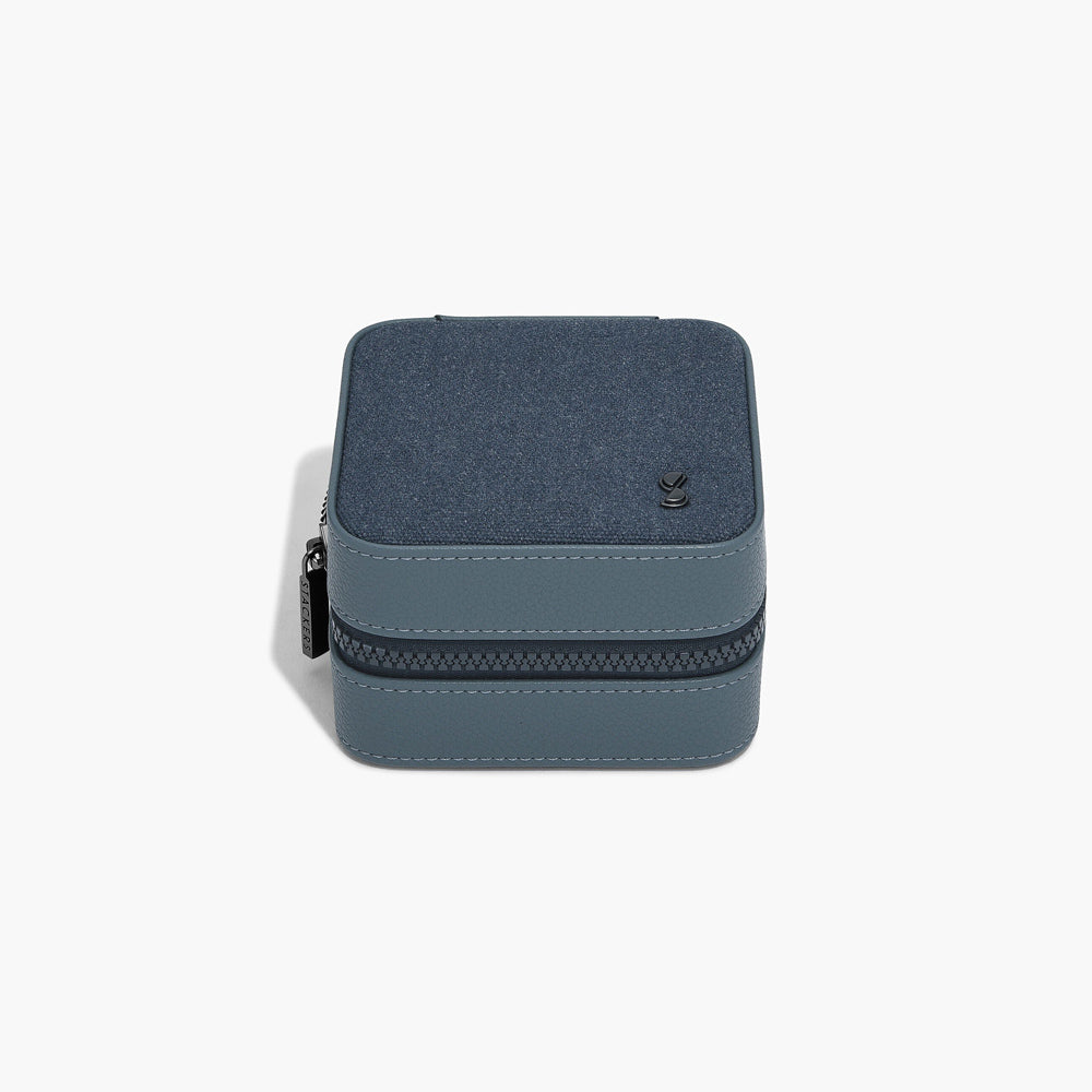 Canvas Watch & Jewellery Box - Blue