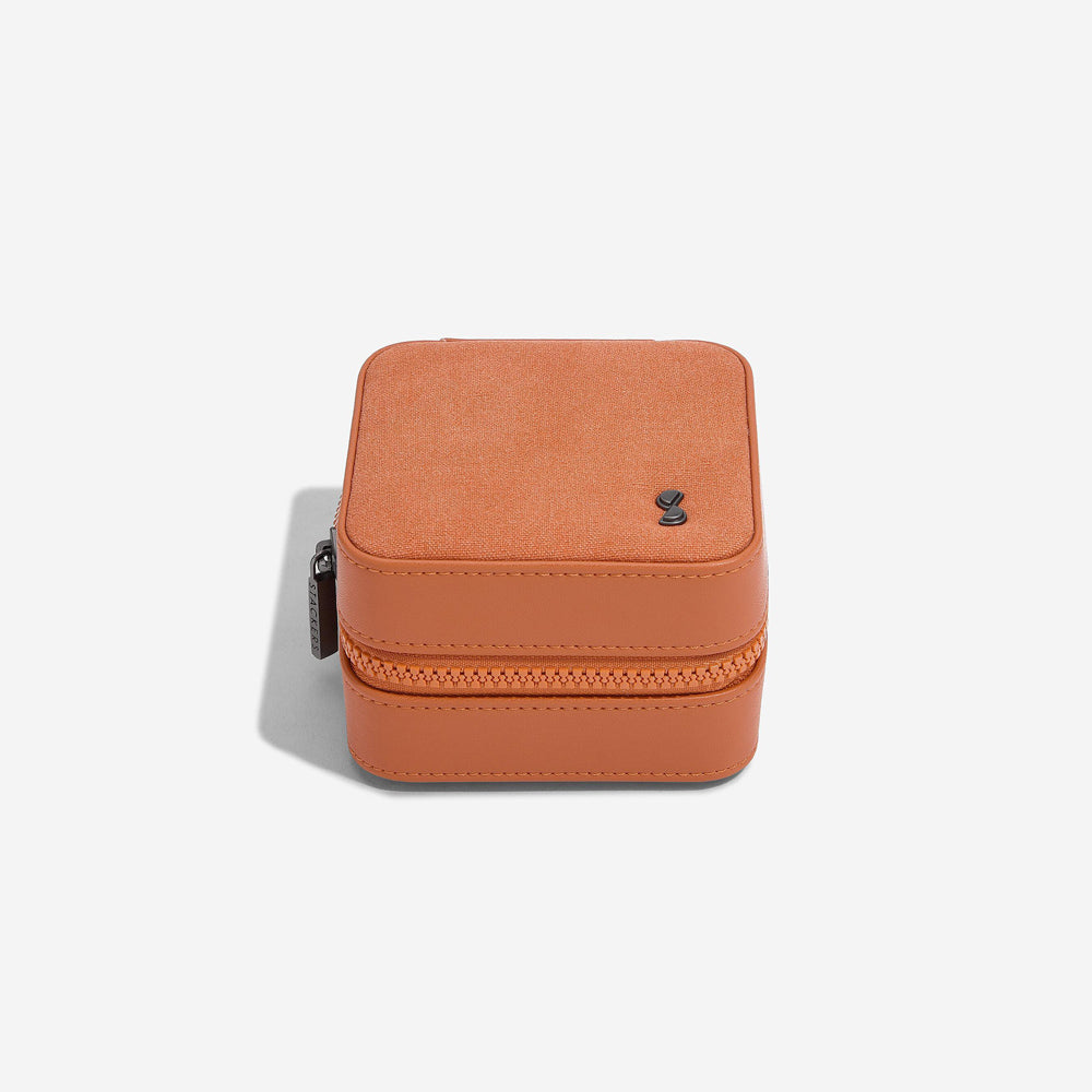 Canvas Watch & Jewellery Box - Orange