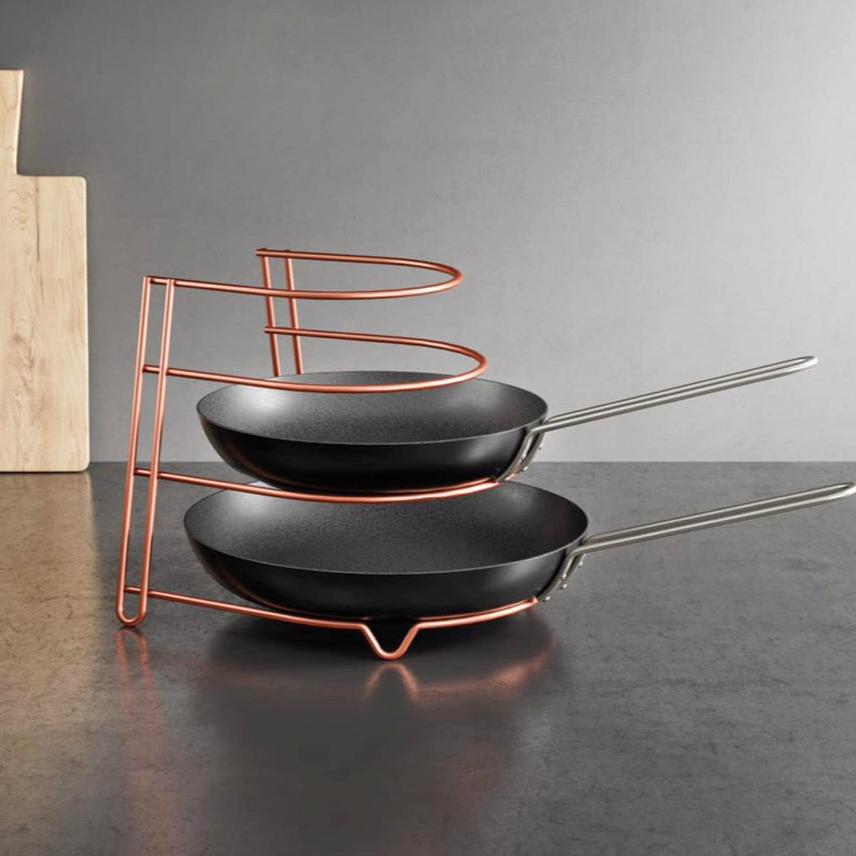 Canyon 3-Tier Frying Pan Holder - Copper