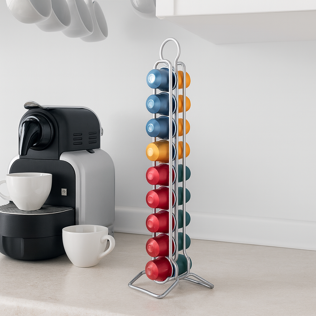 Capsulo Coffee Pods Holder - Polytherm Silver