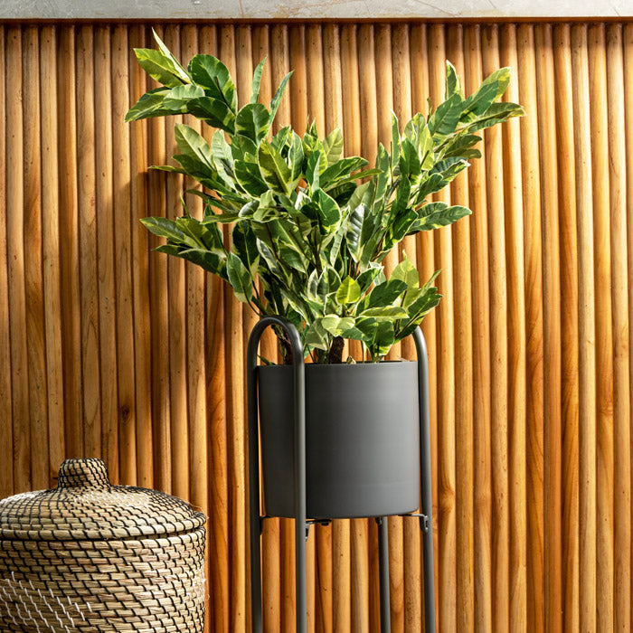 Cara Planter Tall - Gunmetal