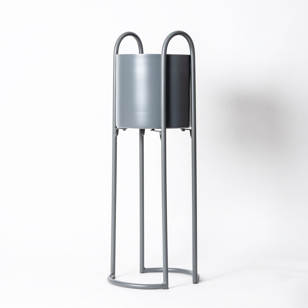 Cara Planter Tall - Gunmetal