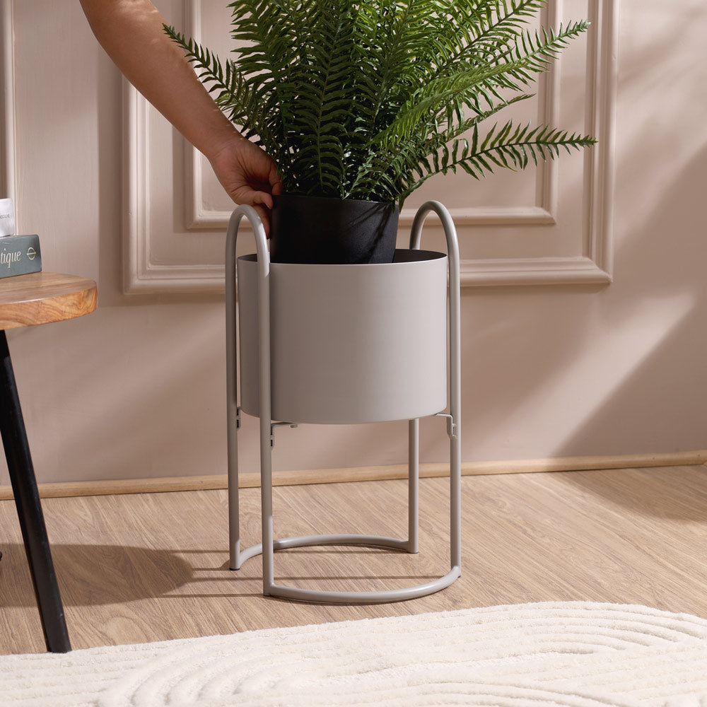 Cara Planter Short - Light Grey