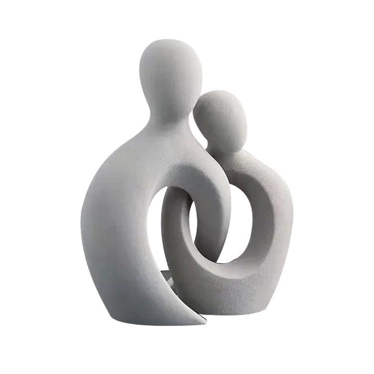 Carino Decorative Sculpture, Set of 2 - Grey