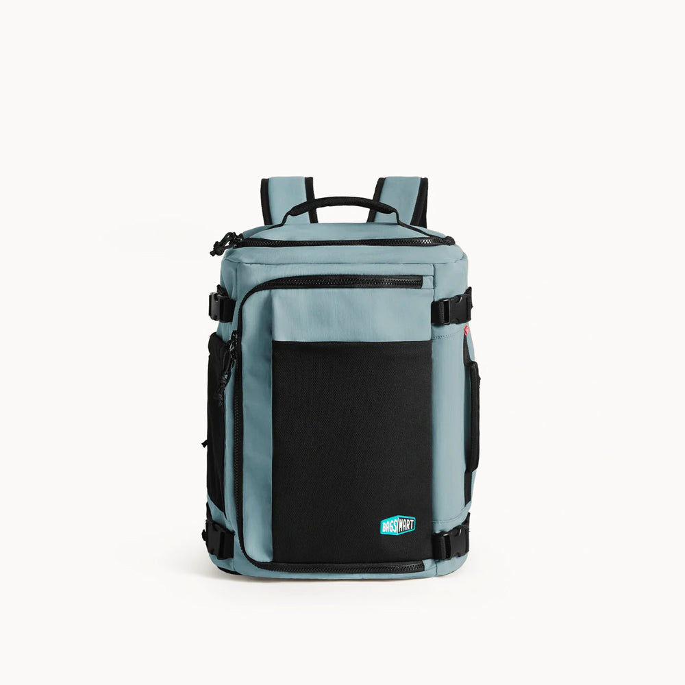 Carry-On Mesh Expandable Backpack 38L - Arona Blue