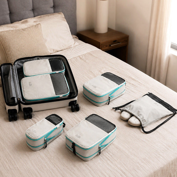 Carry-On Packing Cubes, Set of 6 - Peyote