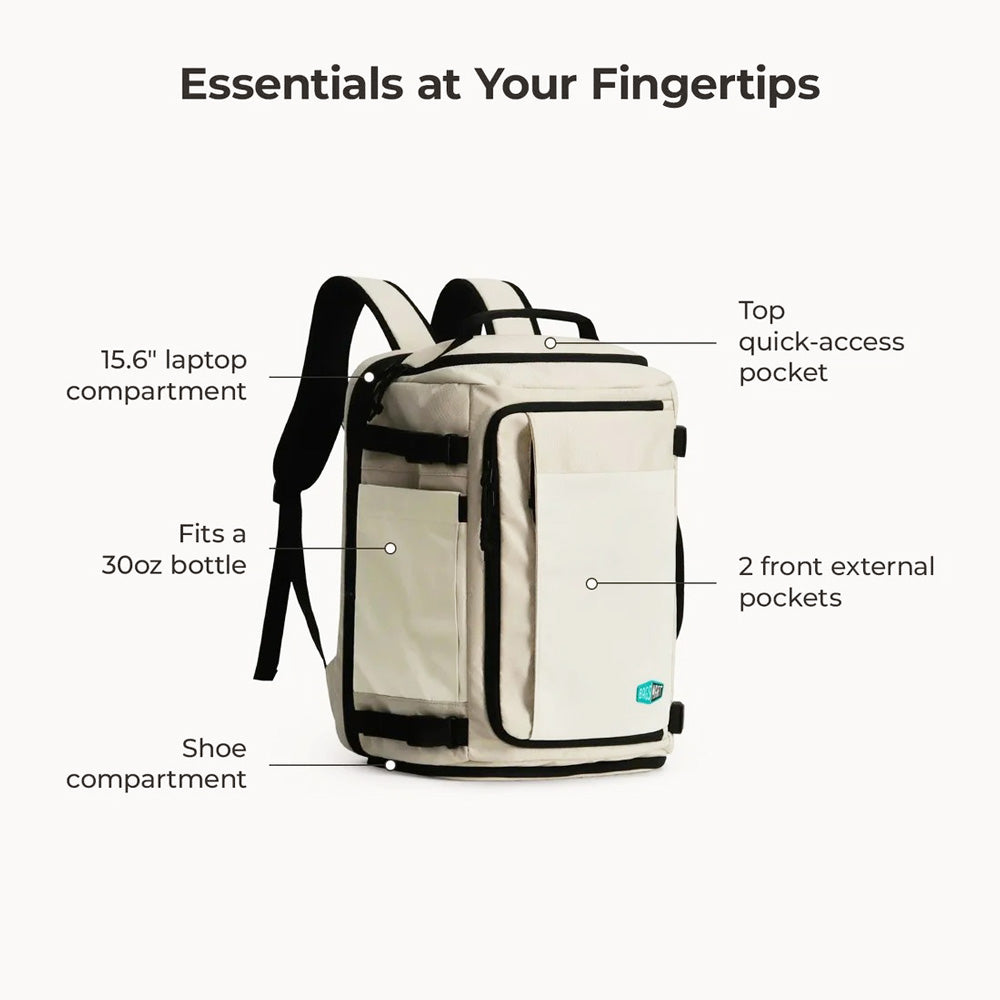 Carry-On Expandable Backpack Pro 38L - Oyster Beige