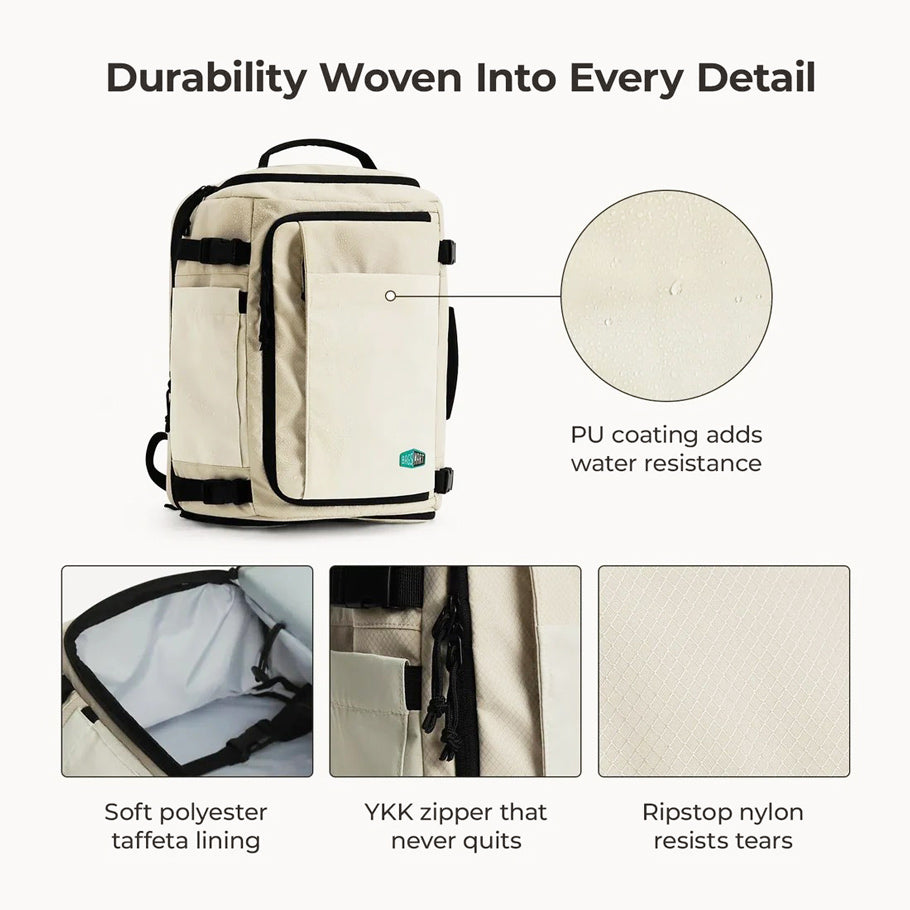 Carry-On Expandable Backpack Pro 38L - Oyster Beige