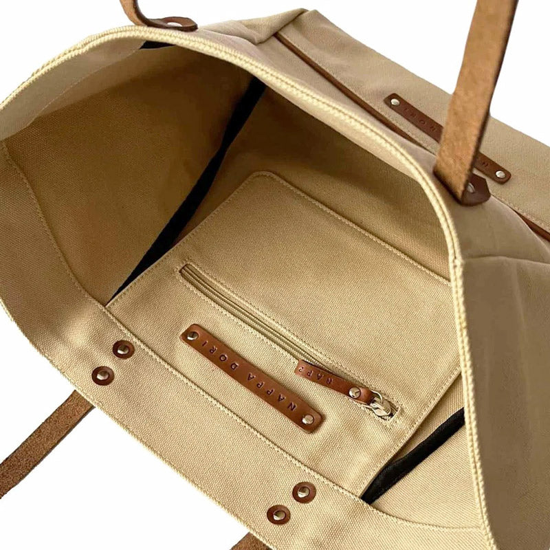 Carryall Tote Bag - Beige