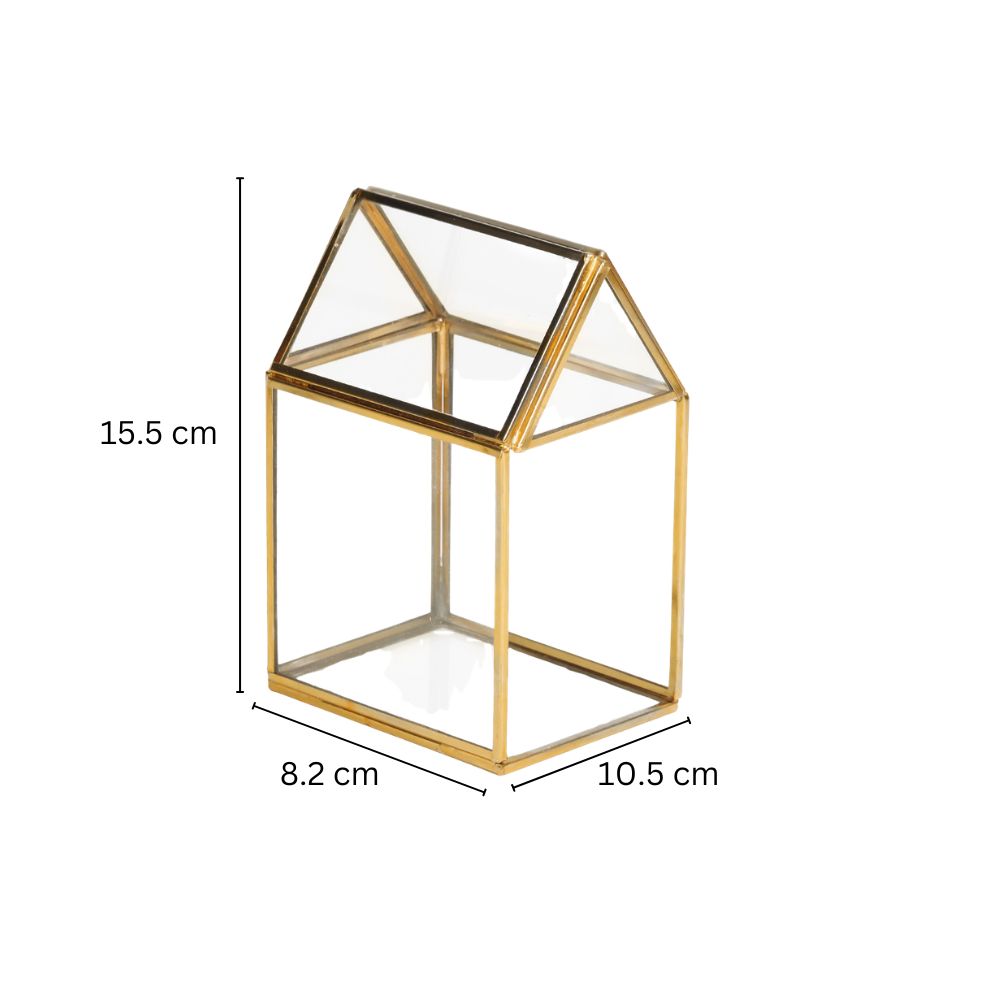 Casa Glass Tealight Holder Medium - Gold