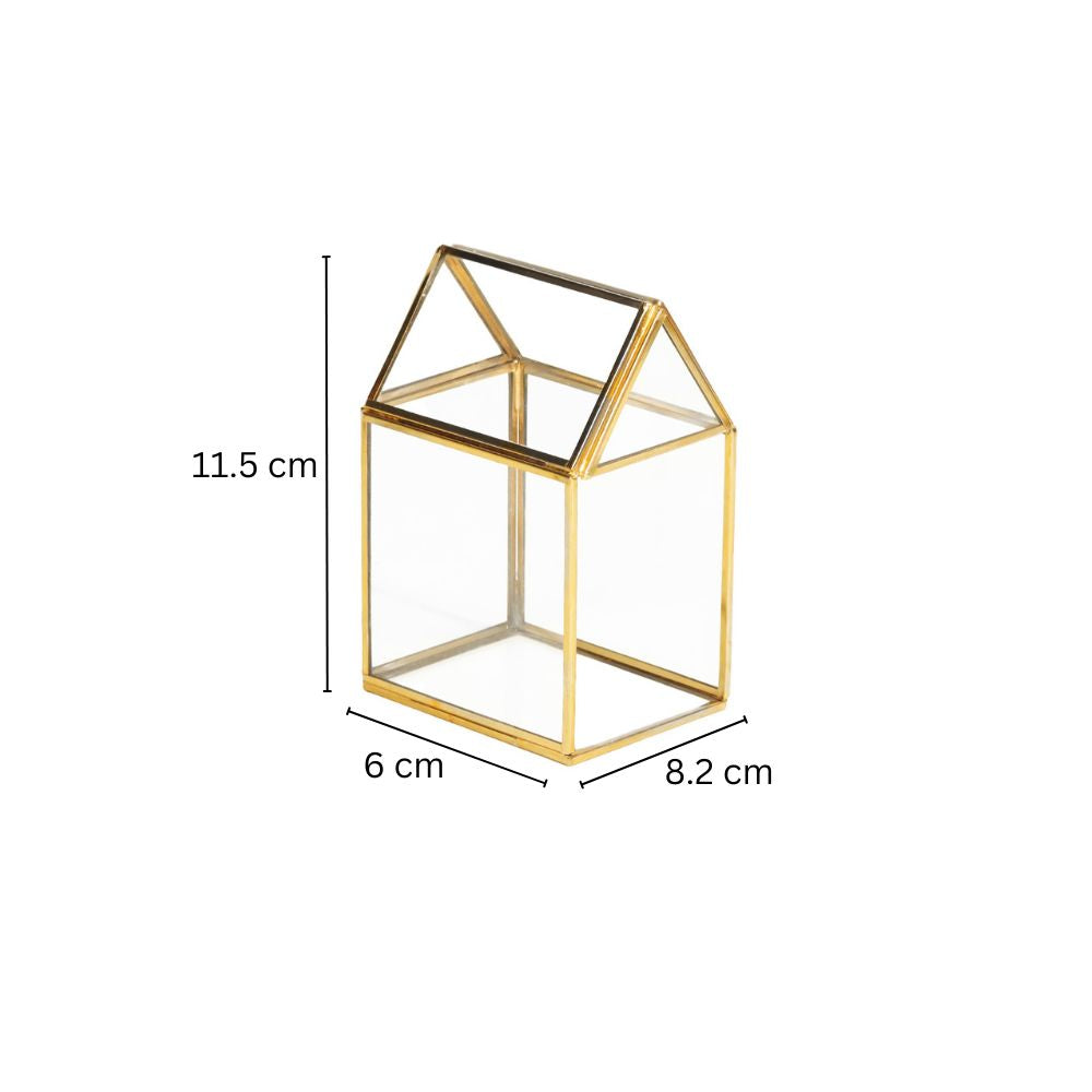 Casa Glass Tealight Holder Small - Gold