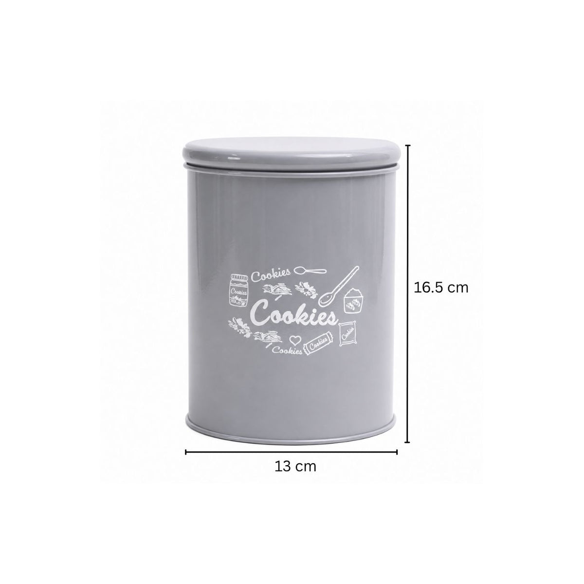 Casa Metal Cookie Jar Medium - Grey