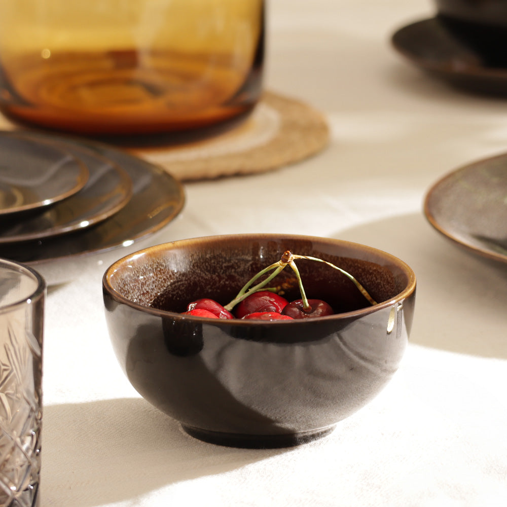 Caspian Medium Bowl - Speckled Clove