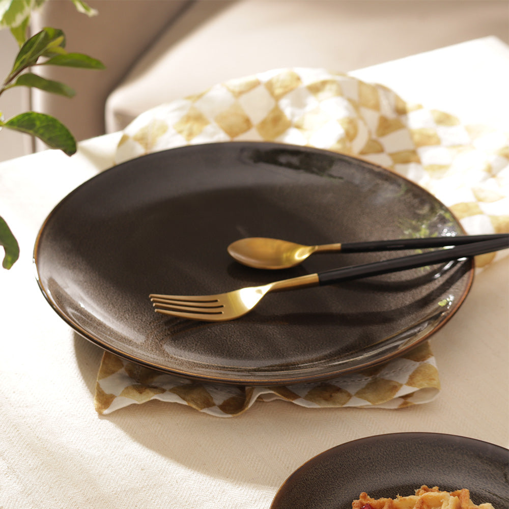Caspian Dinner Plate - Speckled Clove