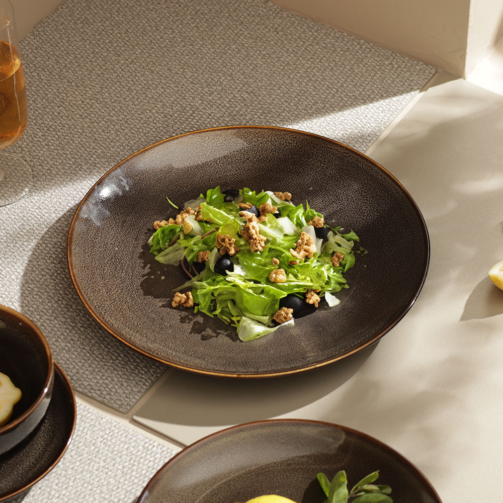 Caspian Dinner Plate - Speckled Clove