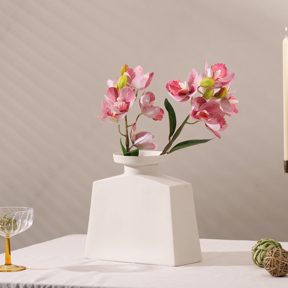 Cattleya Orchid Faux Stem - Dark Pink
