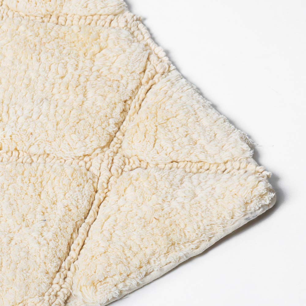 Celine Harlequin Tufted  Bathmat - Beige