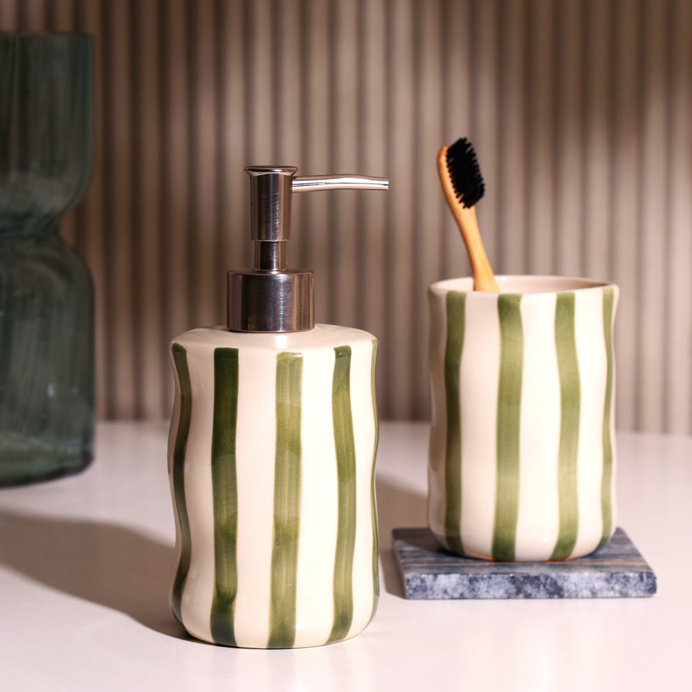 Vita 2-piece Bathroom Set - Olive Cream