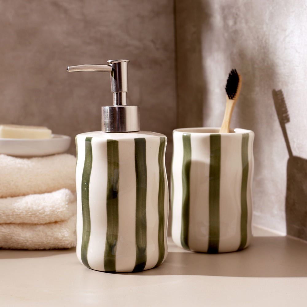 Vita 2-piece Bathroom Set - Olive Cream