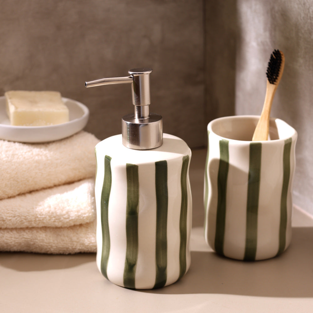 Vita 2-piece Bathroom Set - Olive Cream