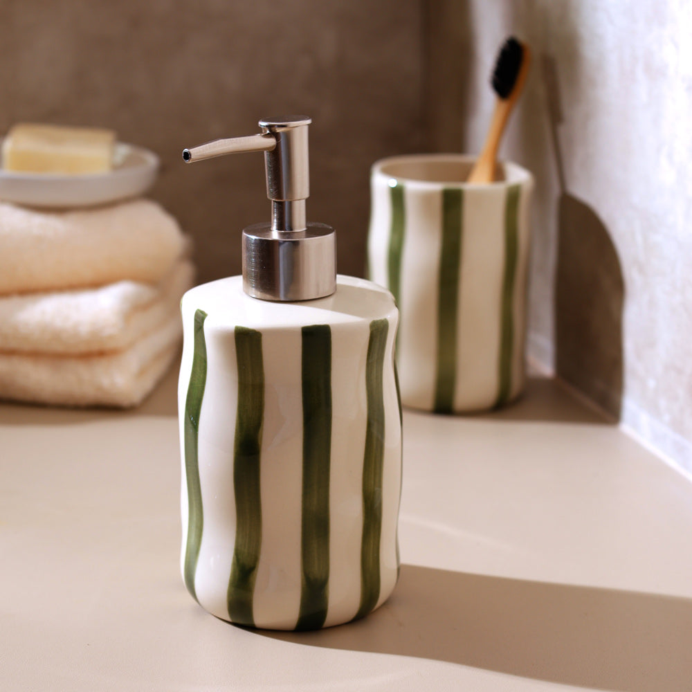 Vita 2-piece Bathroom Set - Olive Cream