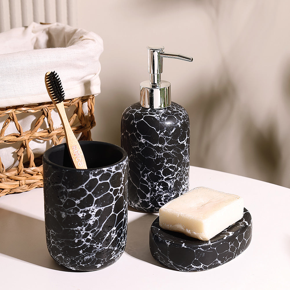 Livia 3-piece Bathroom Set - Storm Black