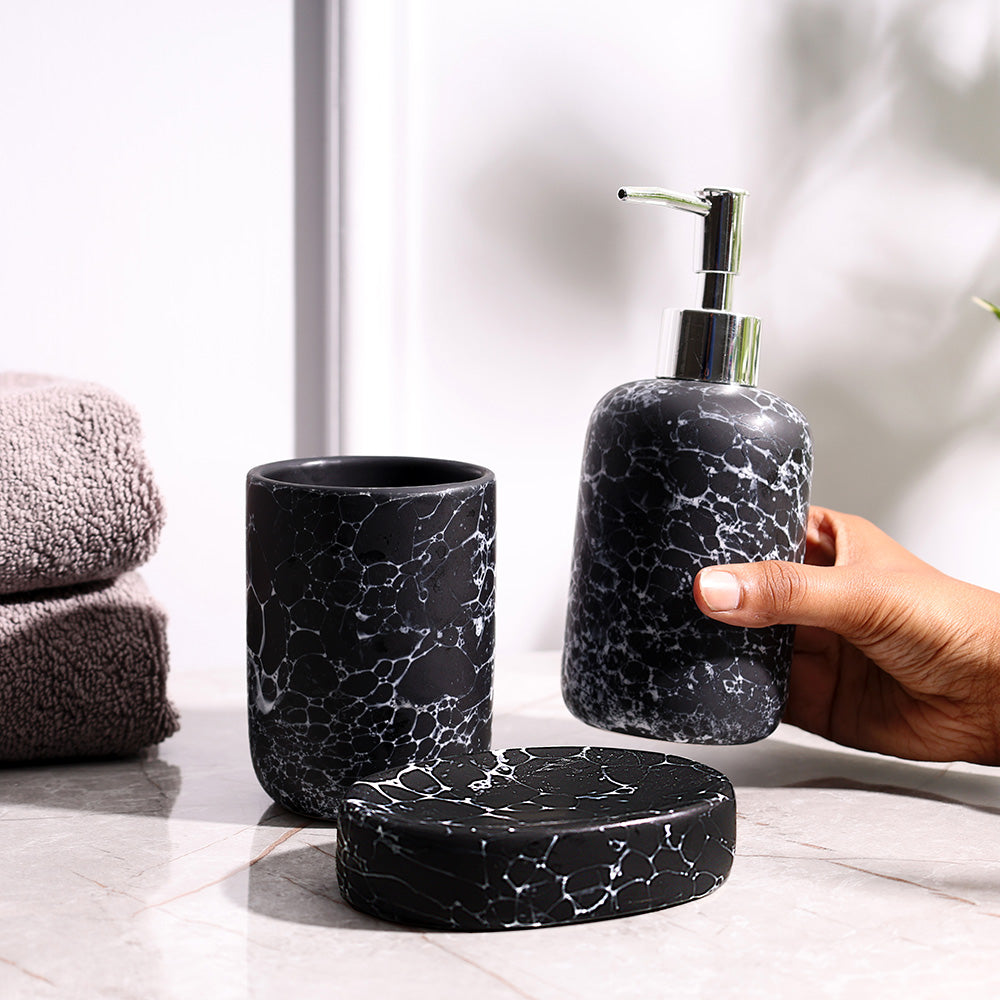 Livia 3-piece Bathroom Set - Storm Black