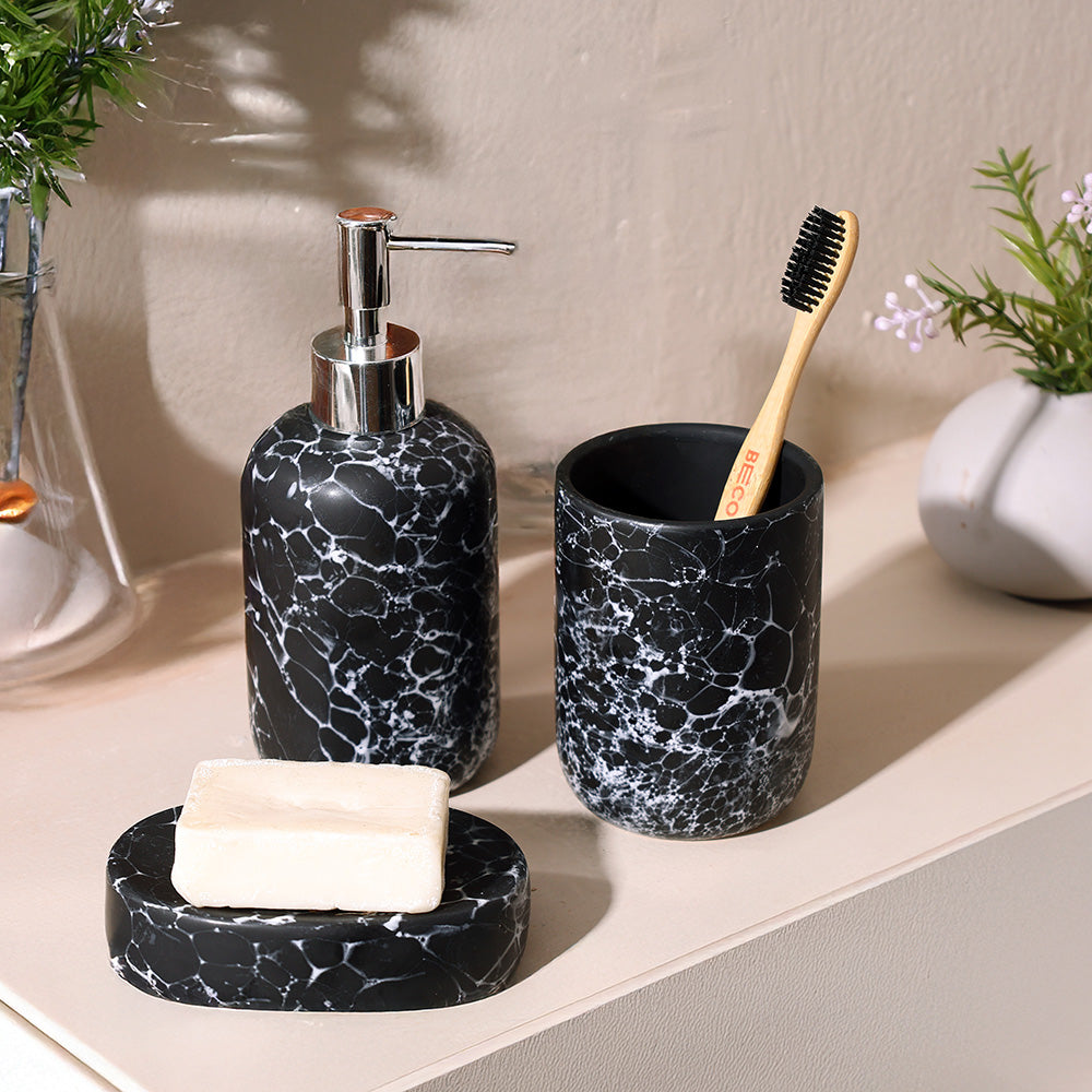 Livia 3-piece Bathroom Set - Storm Black