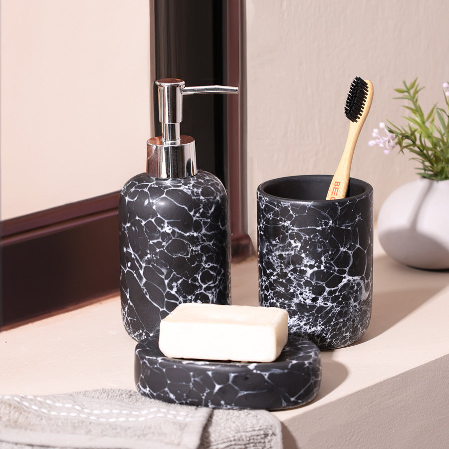 Livia 3-piece Bathroom Set - Storm Black