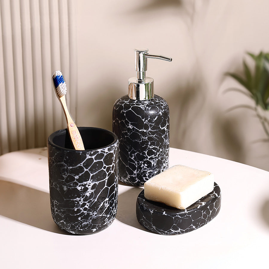 Livia 3-piece Bathroom Set - Storm Black