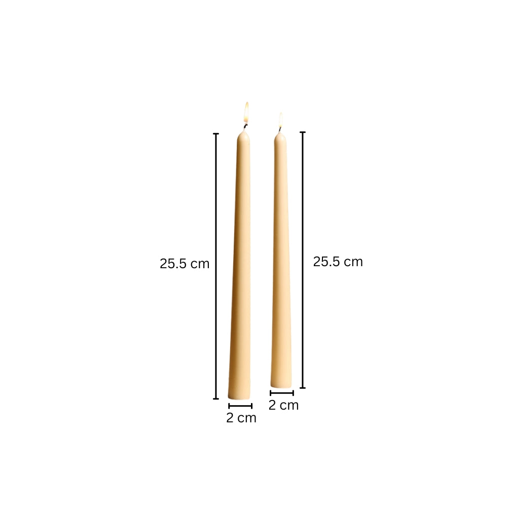 Cero Taper Candles Tall, Set of 4 - Cream