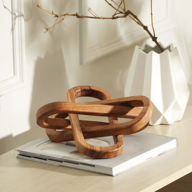 Chainlink Wooden Decorative Accent