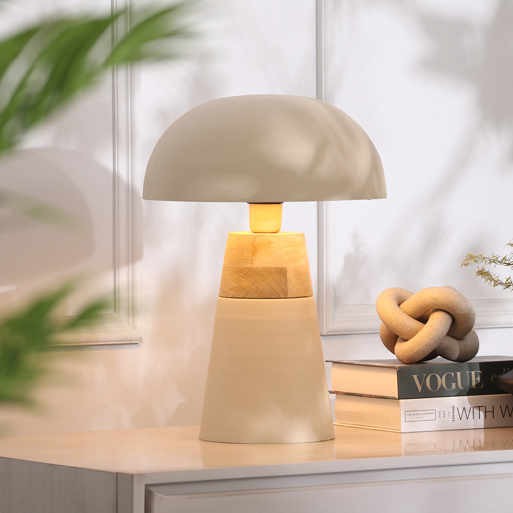Nolan Table Lamp Large - Beige Natural