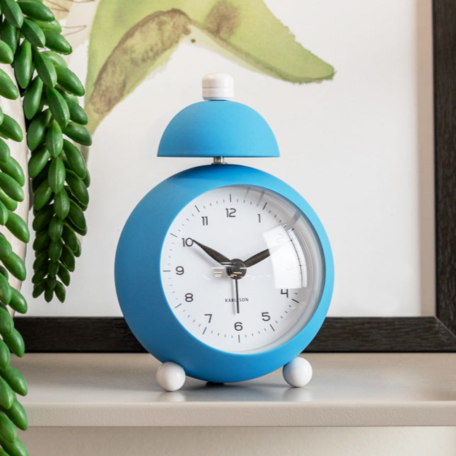 Chaplin Alarm Clock - Bright Blue