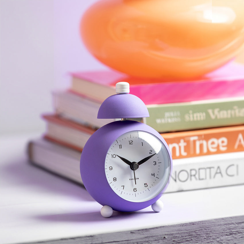 Chaplin Alarm Clock - Bright Purple