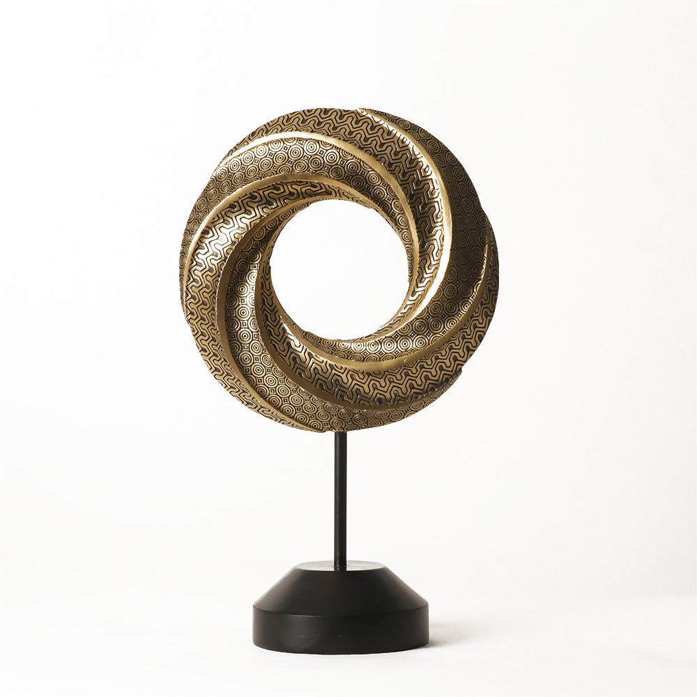 Chariot Decorative Sculpture - Gold & Black