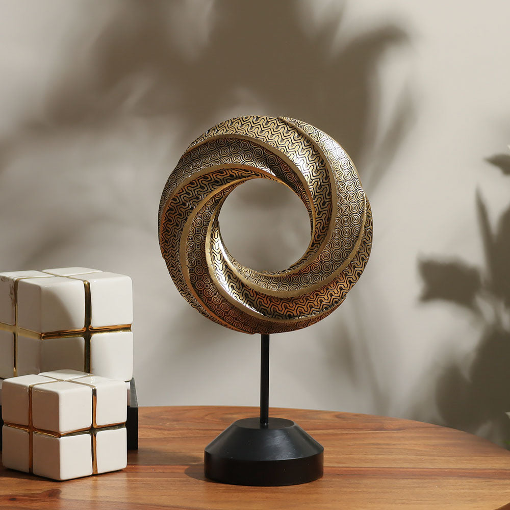 Chariot Decorative Sculpture - Gold & Black