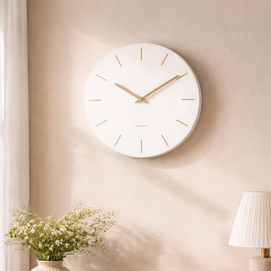 Charm Wall Clock 30cm - White