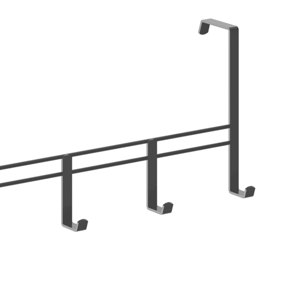 Lava Over the Door Bar With Hooks - Black