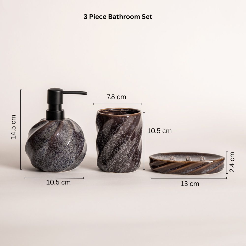 Chaton 3-piece Bathroom Set - Ocean