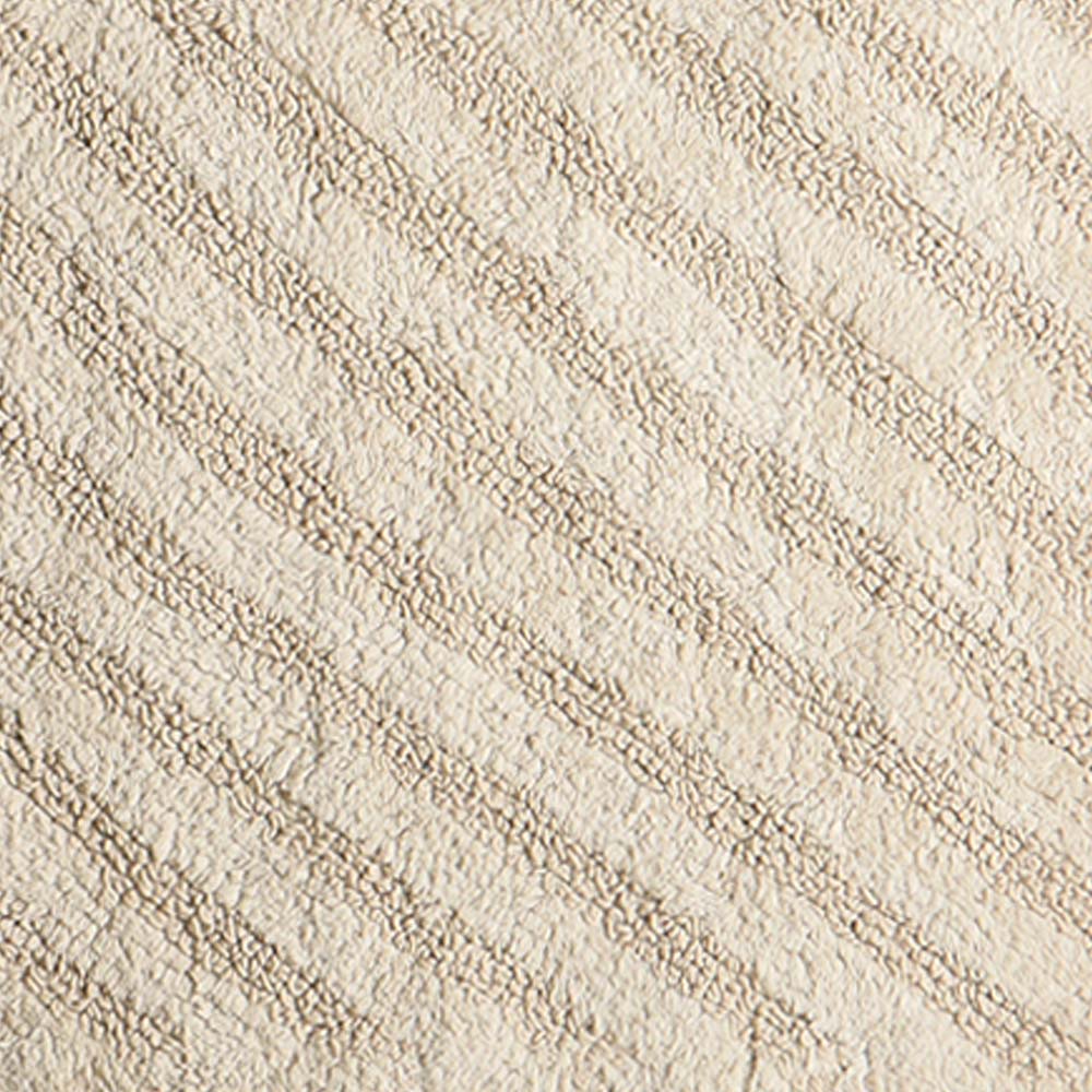 Chelsea Striped Reversible Tufted Bathmat - Taupe