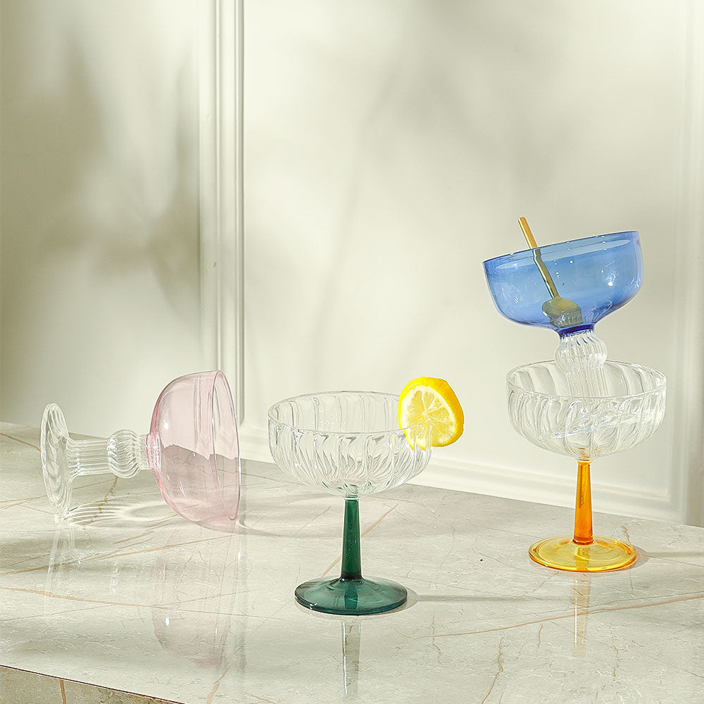 Cheri Dessert Cups, Set of 2 - Blue