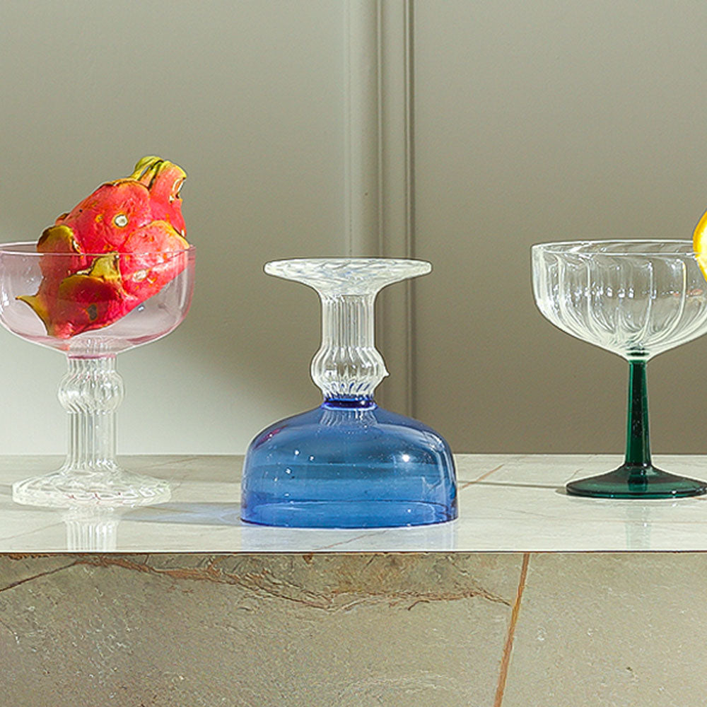 Cheri Dessert Cups, Set of 2 - Blue