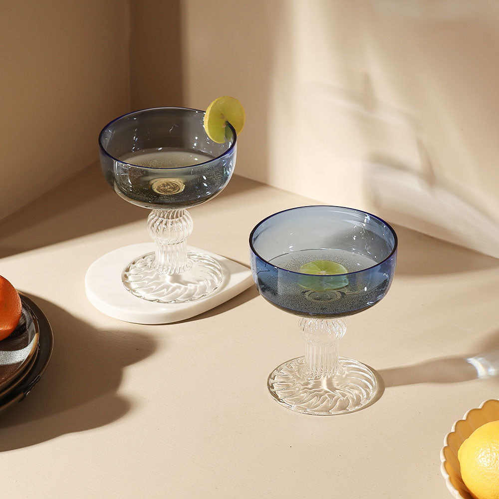 Cheri Dessert Cups, Set of 2 - Blue