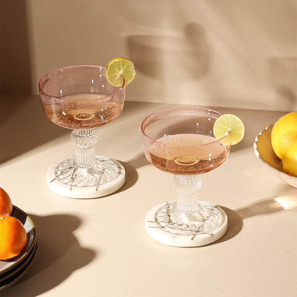 Cheri Dessert Cups, Set of 2 - Pink